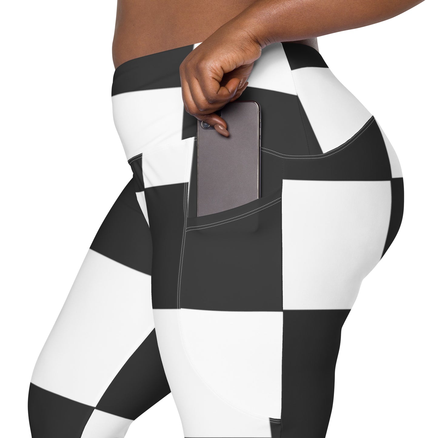 Crossover leggings with pockets Has Matching Top Sold Separate  XXS to 6XL Adult/Teen Activewear