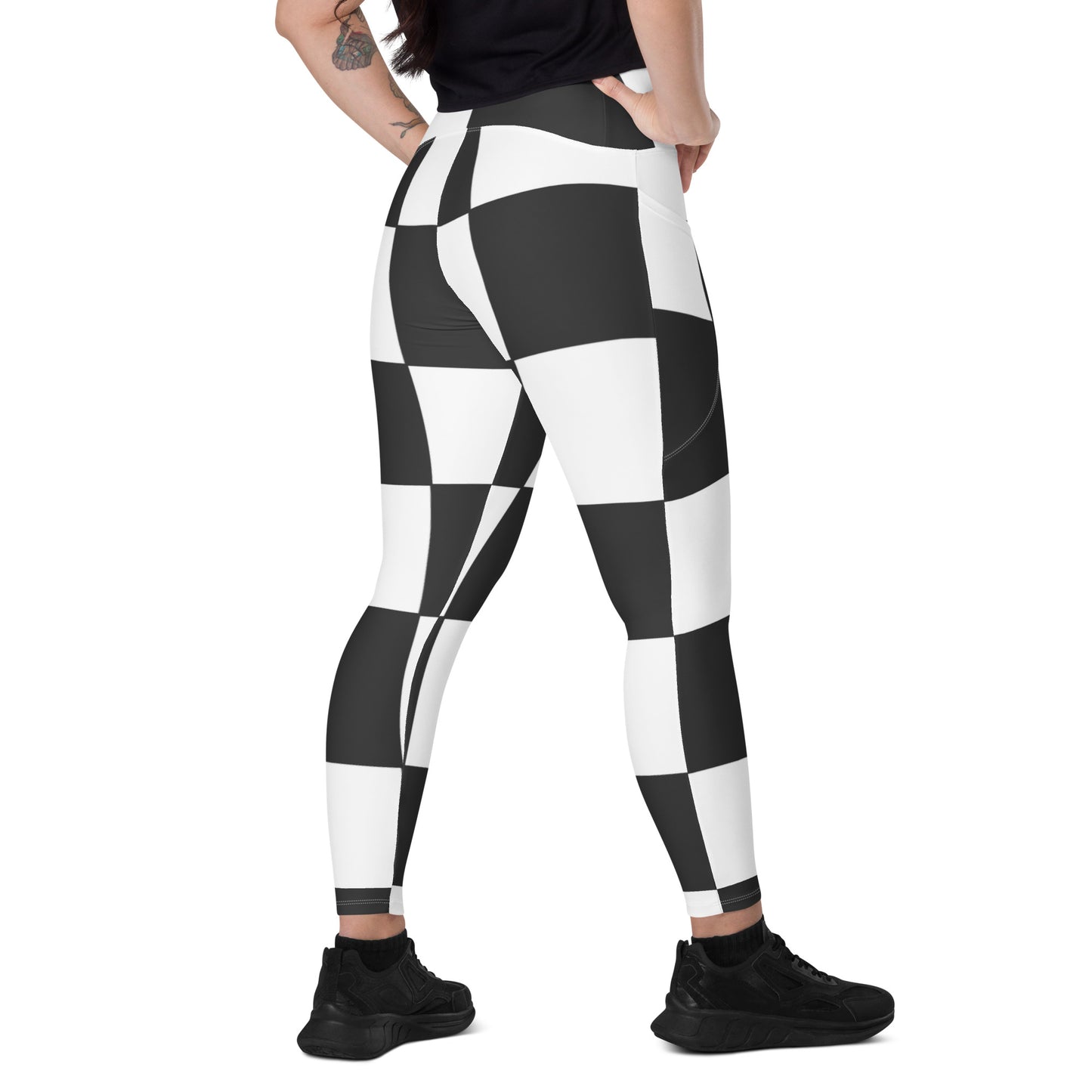 Crossover leggings with pockets Has Matching Top Sold Separate  XXS to 6XL Adult/Teen Activewear