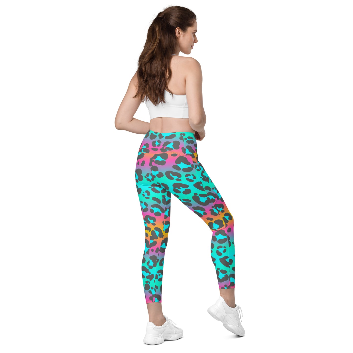 Crossover leggings with pockets Has Matching Top Sold Separate XXS to 6XL Adult/Teen Activewear