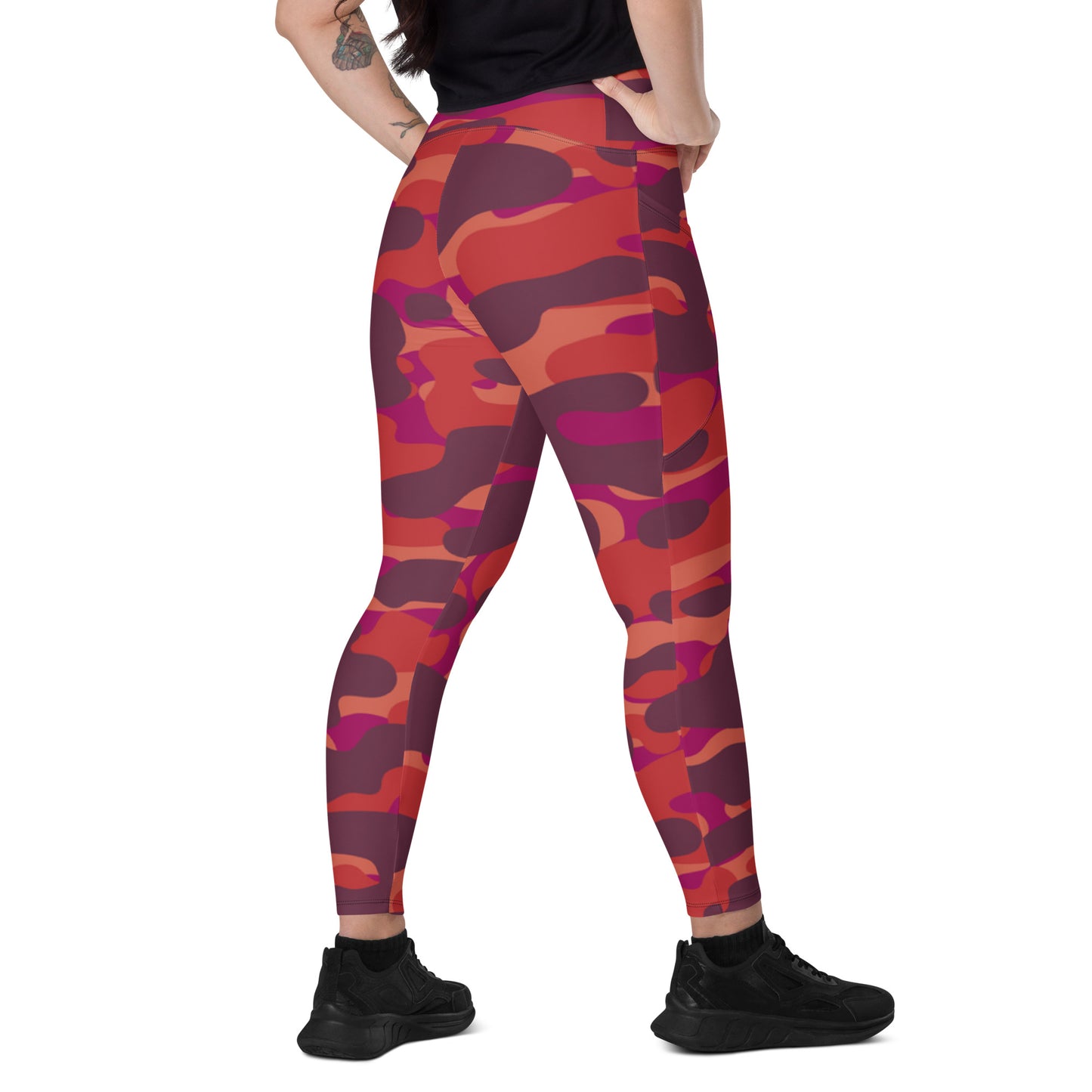 Crossover leggings with pockets Has Matching Top Sold Separate XXS to 6XL Adult/Teen Activewear