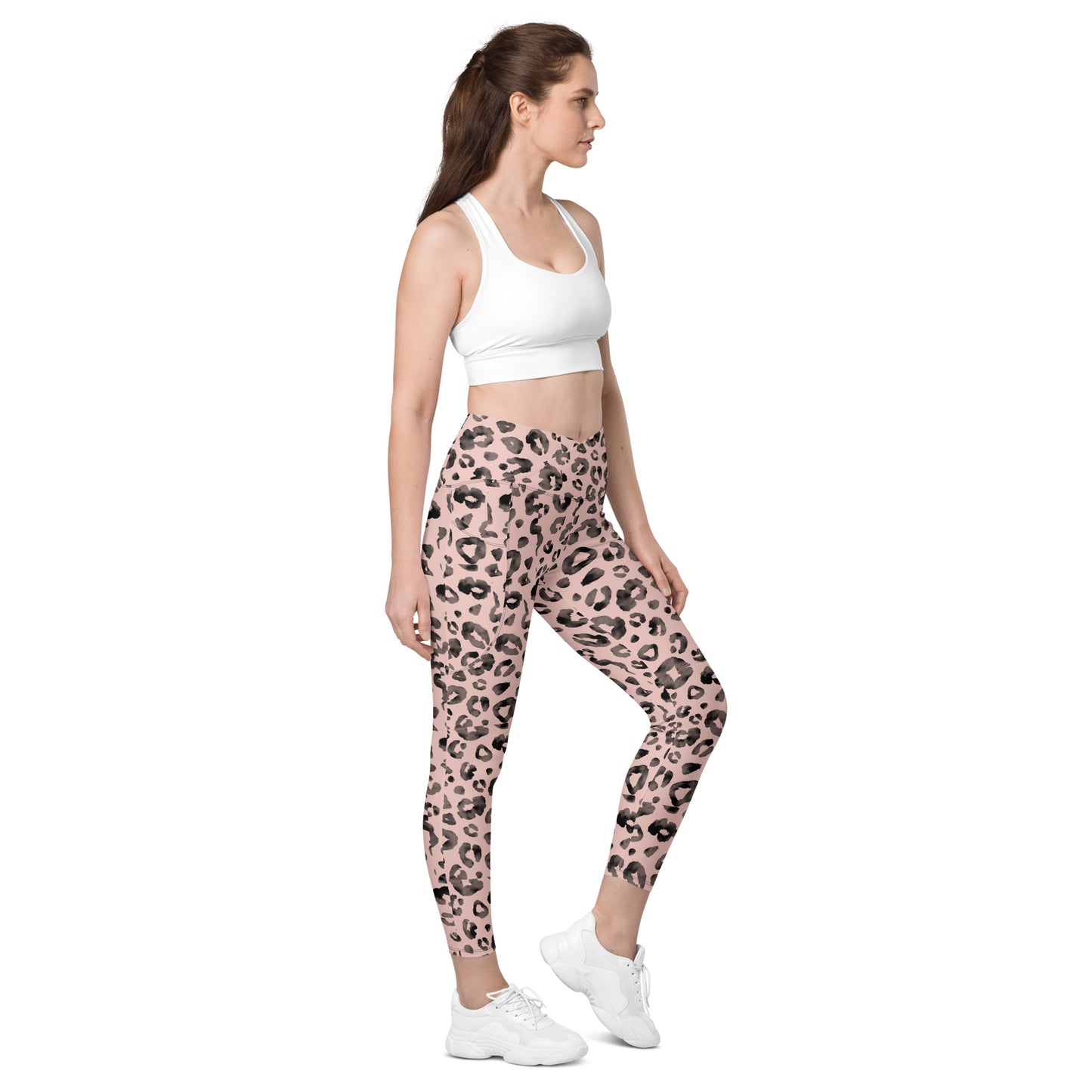 Crossover leggings with pockets Has Matching Top Sold Separate XXS to 6XL Adult/Teen Activewear