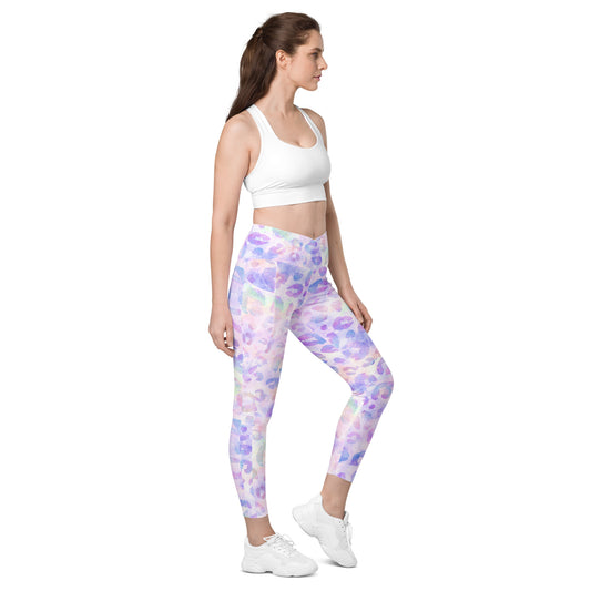 Crossover leggings with pockets Has Matching Top Sold Separate XXS to 6XL Adult/Teen Activewear