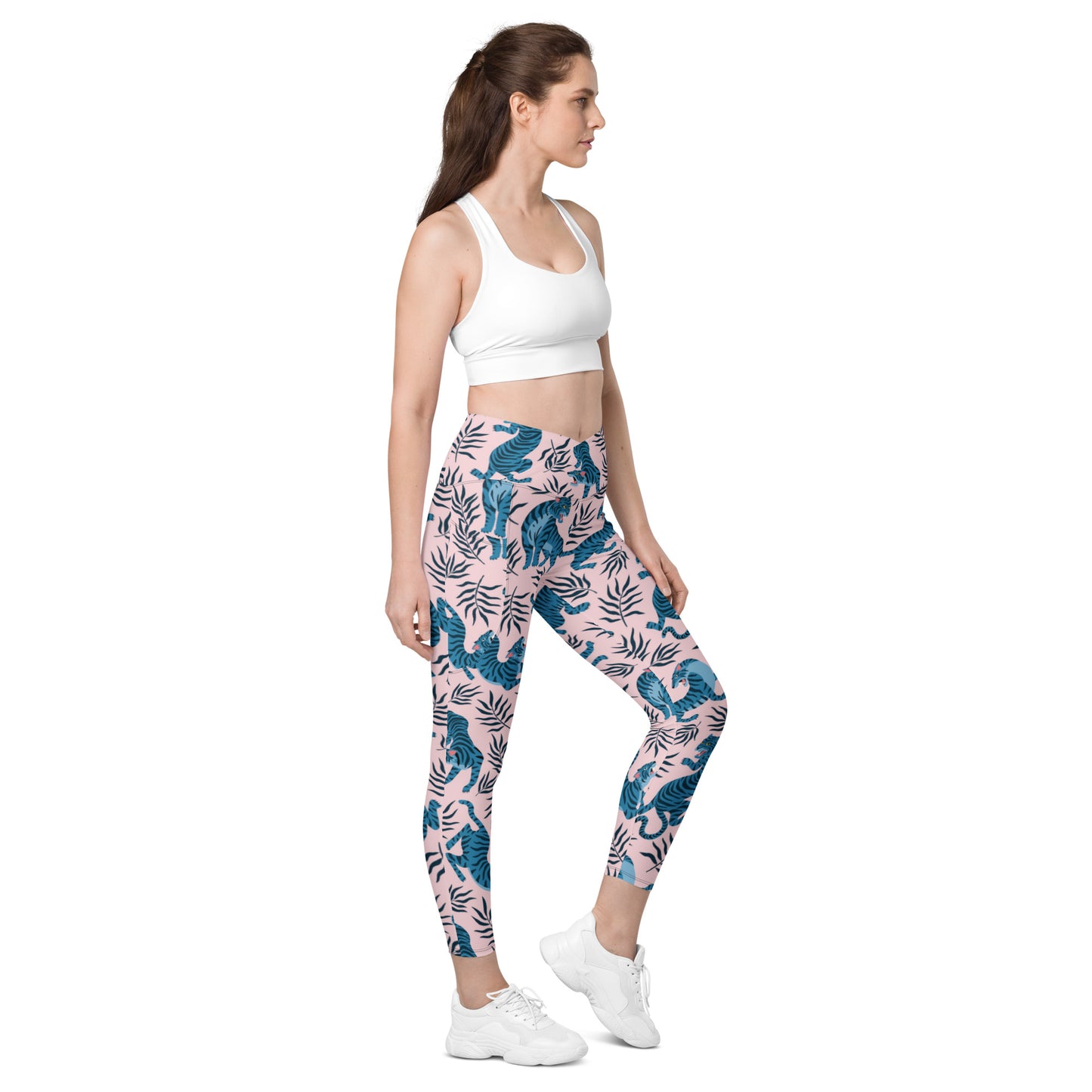 Crossover leggings with pockets Has Matching Top Sold Separate XXS to 6XL Adult/Teen Activewear