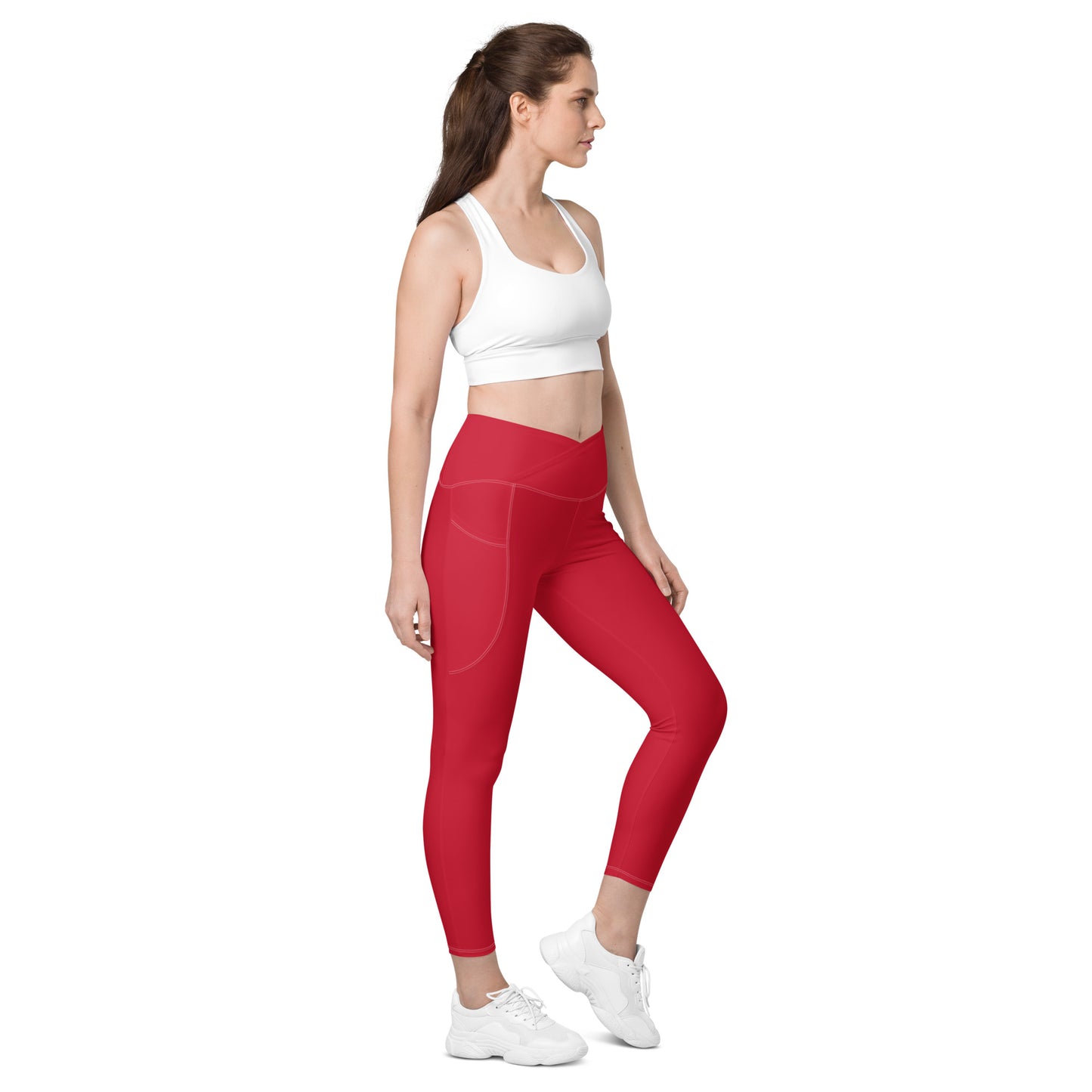 Crossover leggings with pockets Has Matching Top Sold Separate XXS to 6XL Adult/Teen Activewear