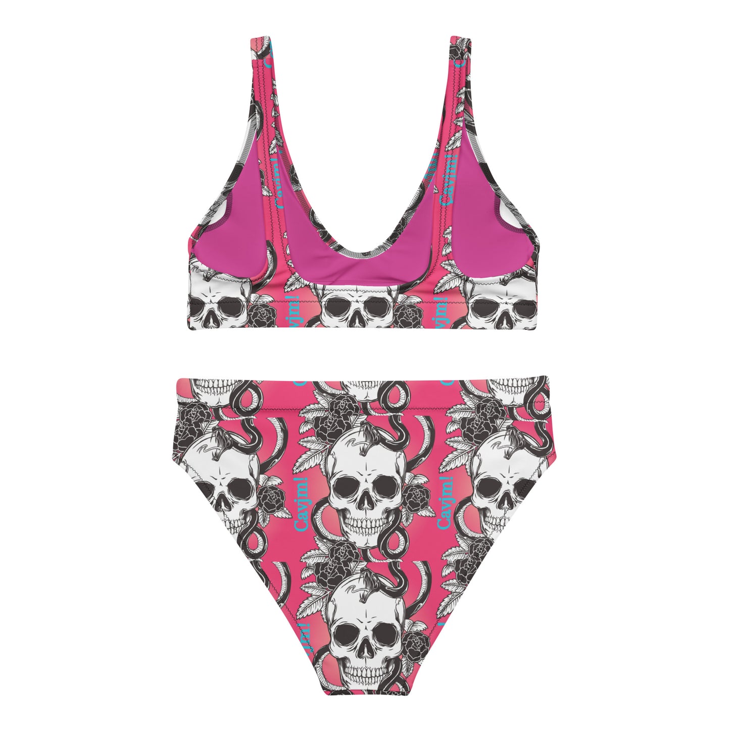 Recycled high-waisted bikini Cavjm Skulls