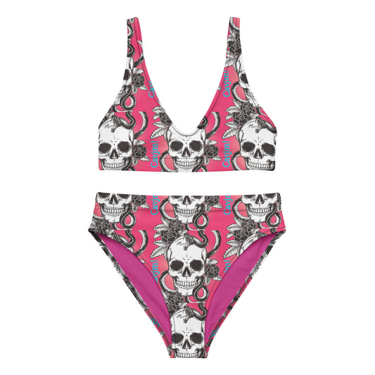 Recycled high-waisted bikini Cavjm Skulls