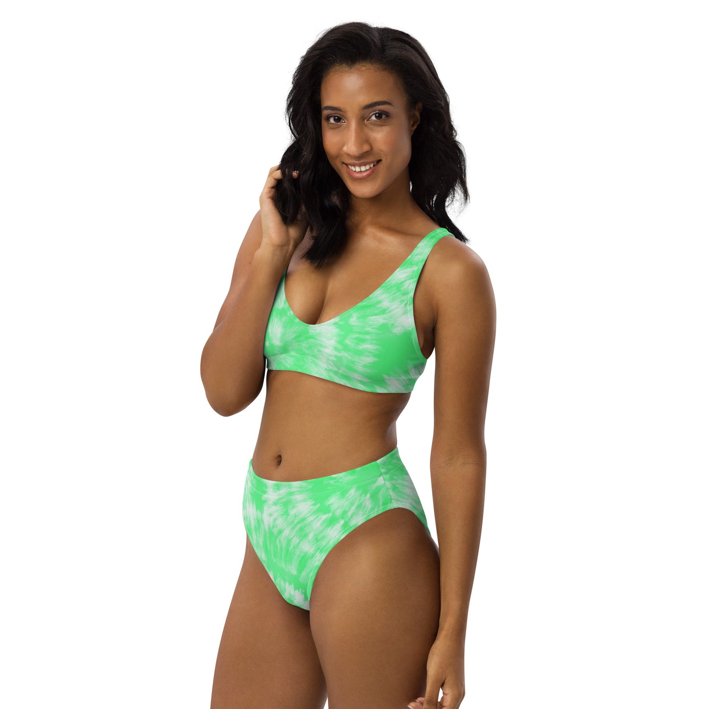 Recycled high-waisted bikini