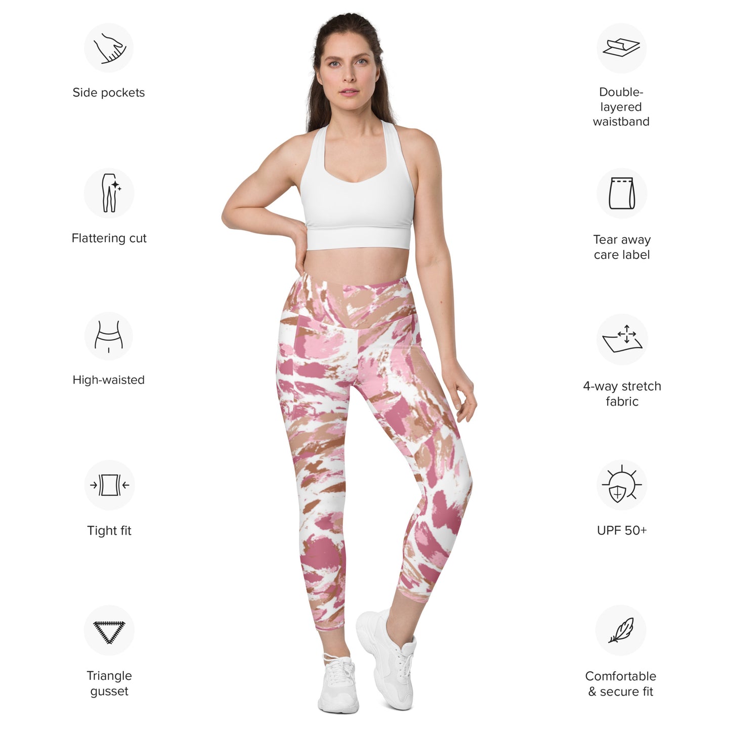 Leggings with pockets Has matching top in Work Out Collection