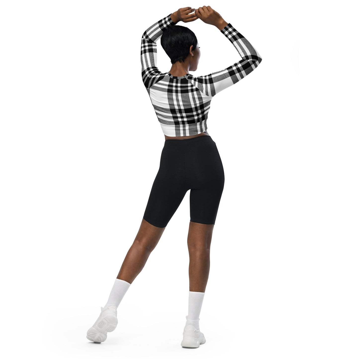 Recycled long-sleeve crop top Unisex Adult Activewear Up To 6XL