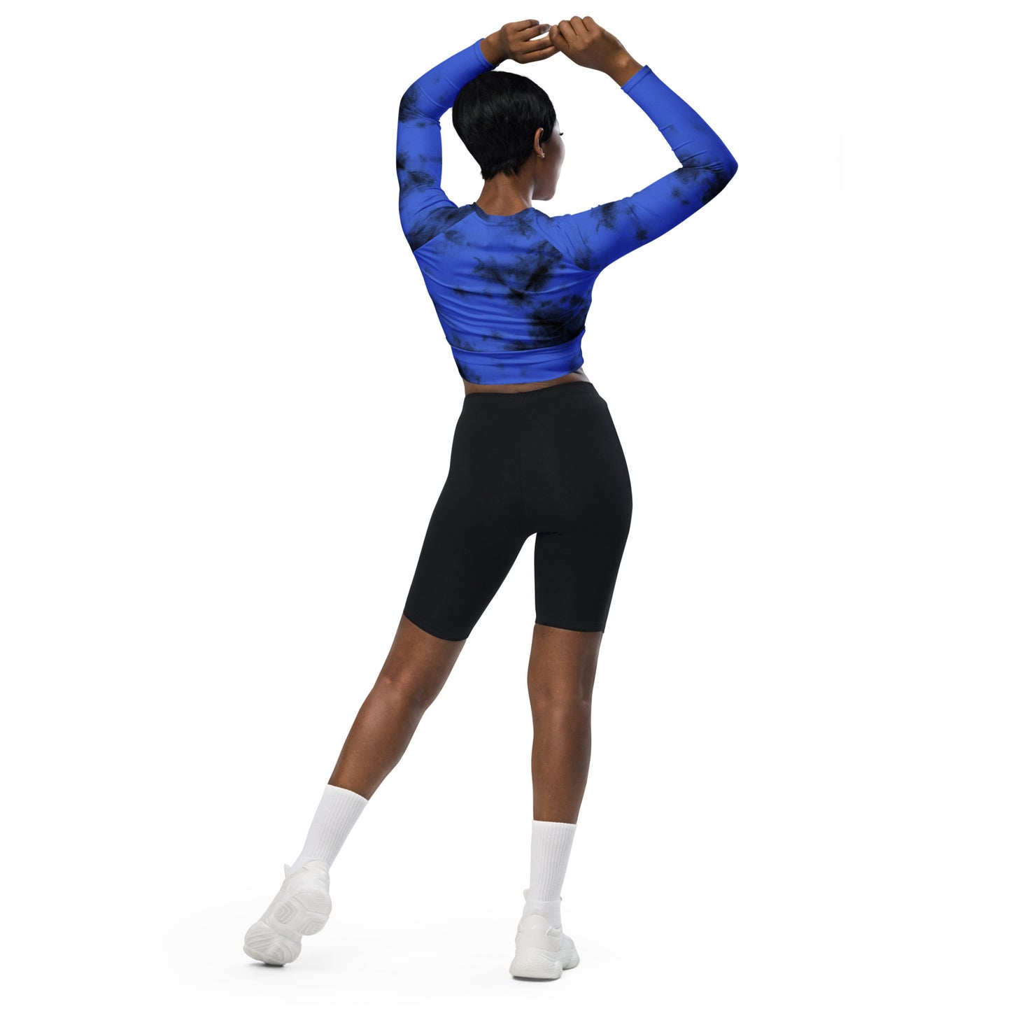 Recycled long-sleeve crop top  Up To 6XL Unisex Adult Activewear