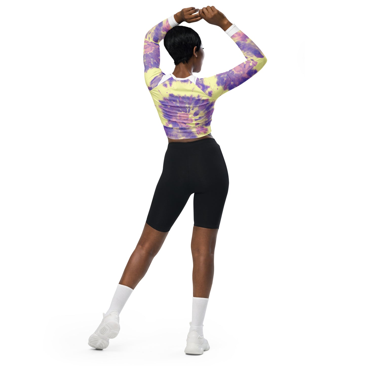 Recycled long-sleeve crop top  Up To 6XL Unisex Adult Activewear Has Matching Bottoms Sold Separate