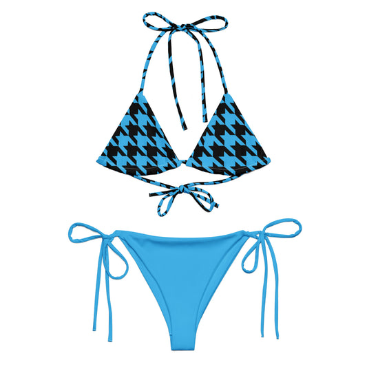 All-over print recycled string bikini