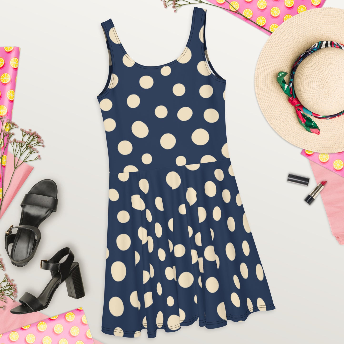 Skater Dress Polka-Dots