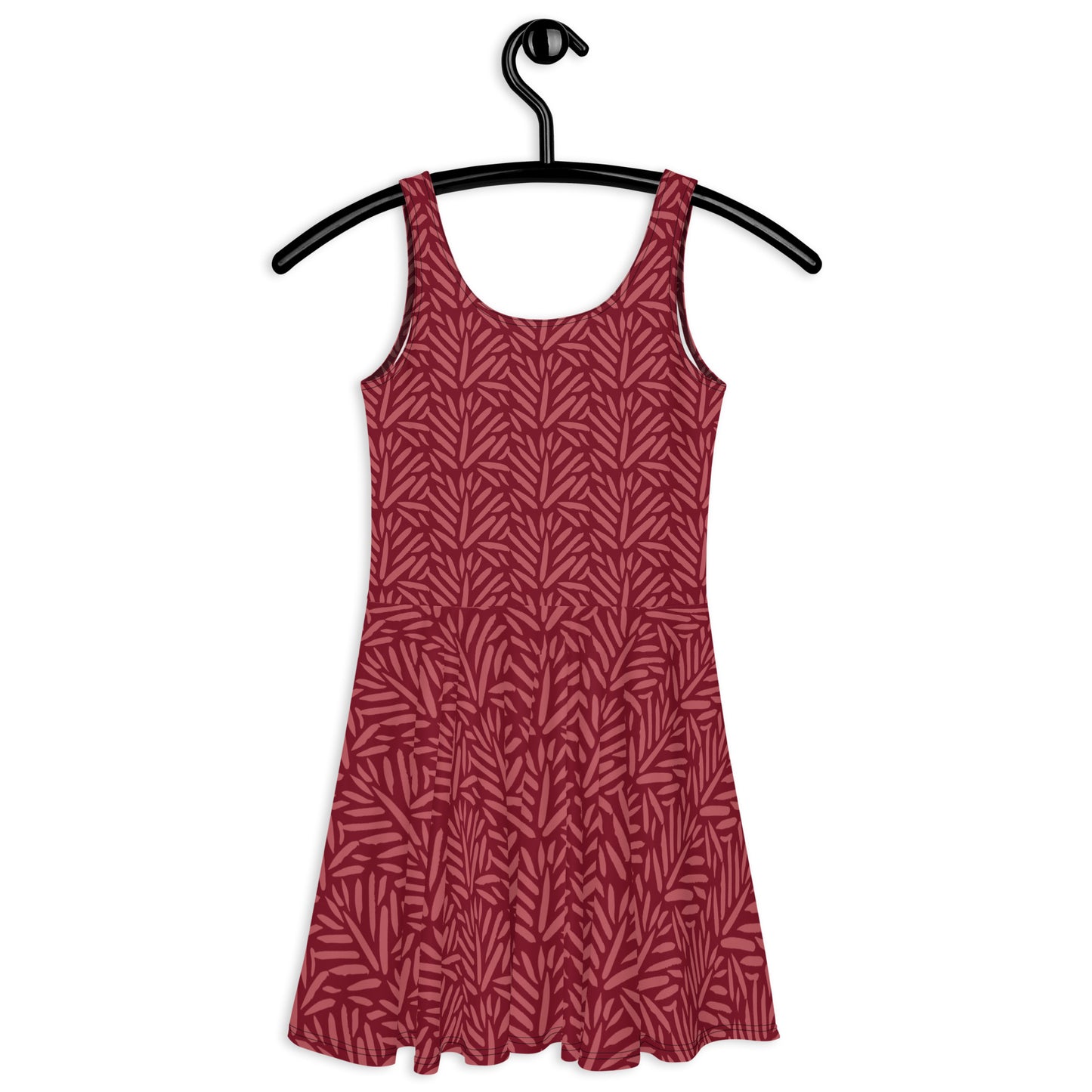 Skater Dress Maroon Design