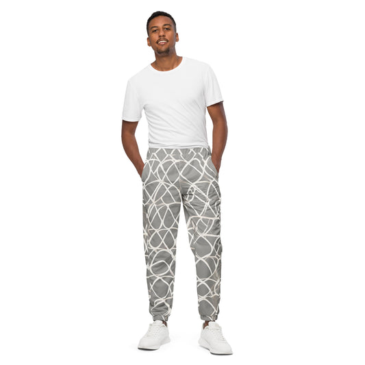 Unisex track pants Adult Activewear Beige and White Design