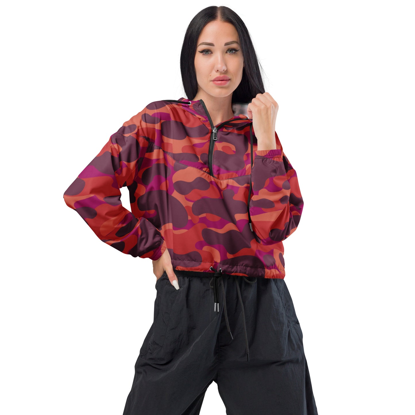 Women’s cropped windbreaker Has Matching Bottoms Sold Separate XXS to 6XL Adult/Teen Activewear