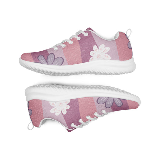 Women’s athletic shoes Pink Stripes Wildflower