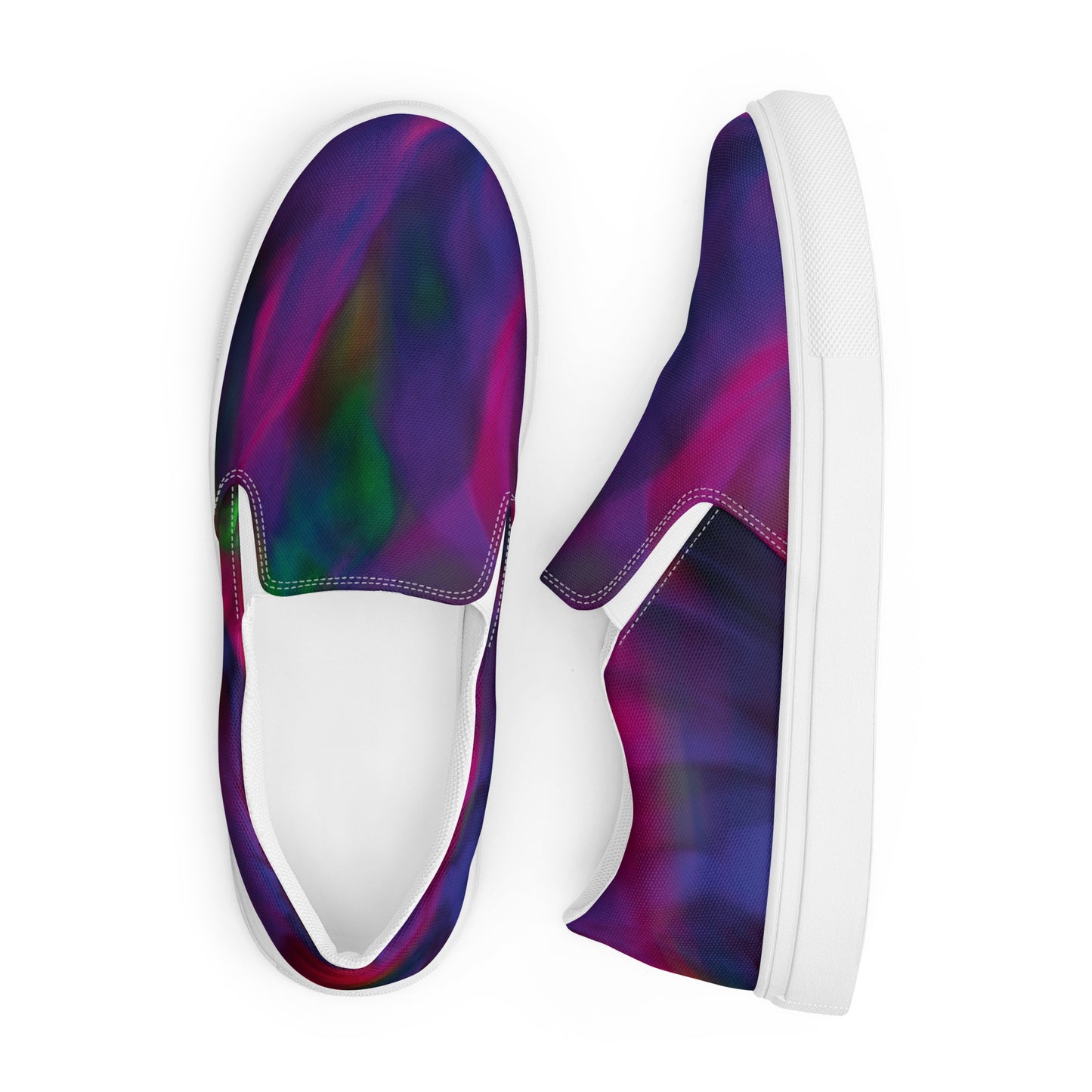 Women’s slip-on canvas shoes Purple Meshing