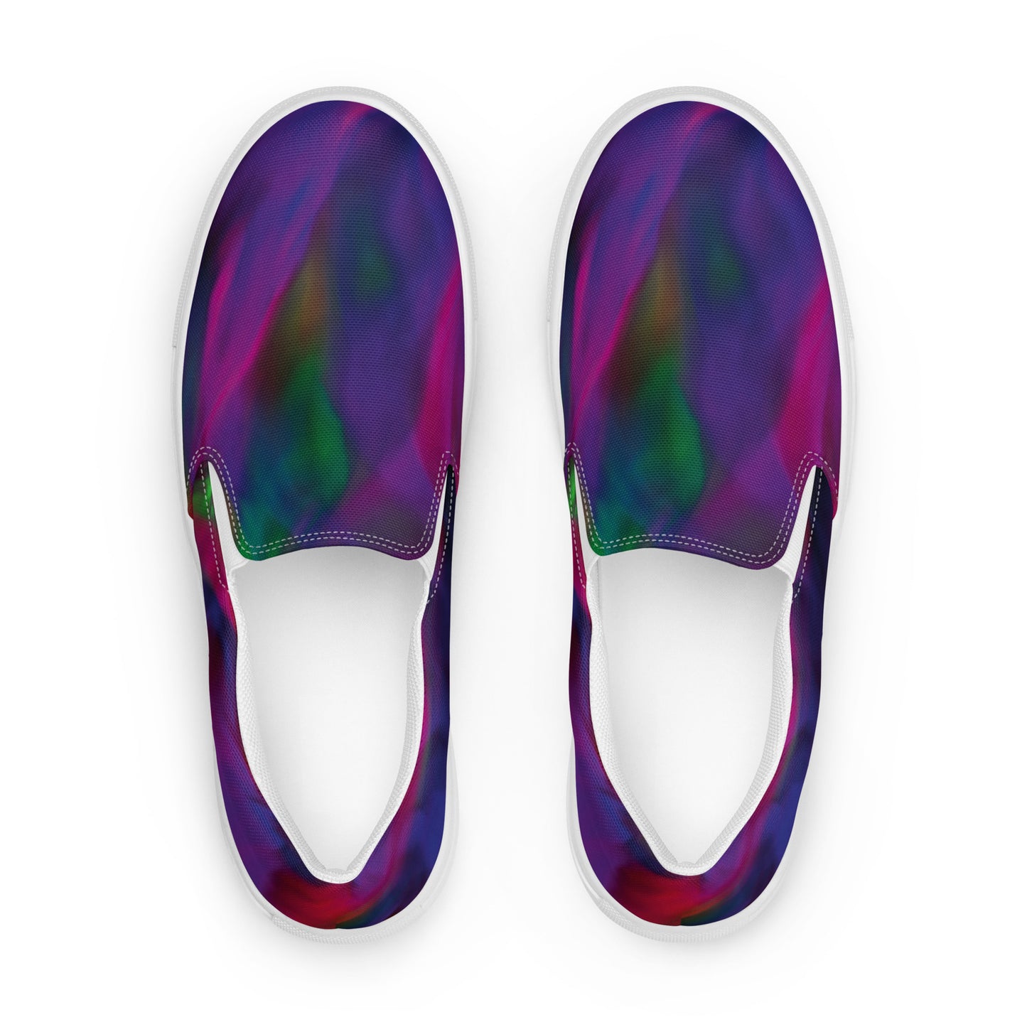 Women’s slip-on canvas shoes Purple Meshing