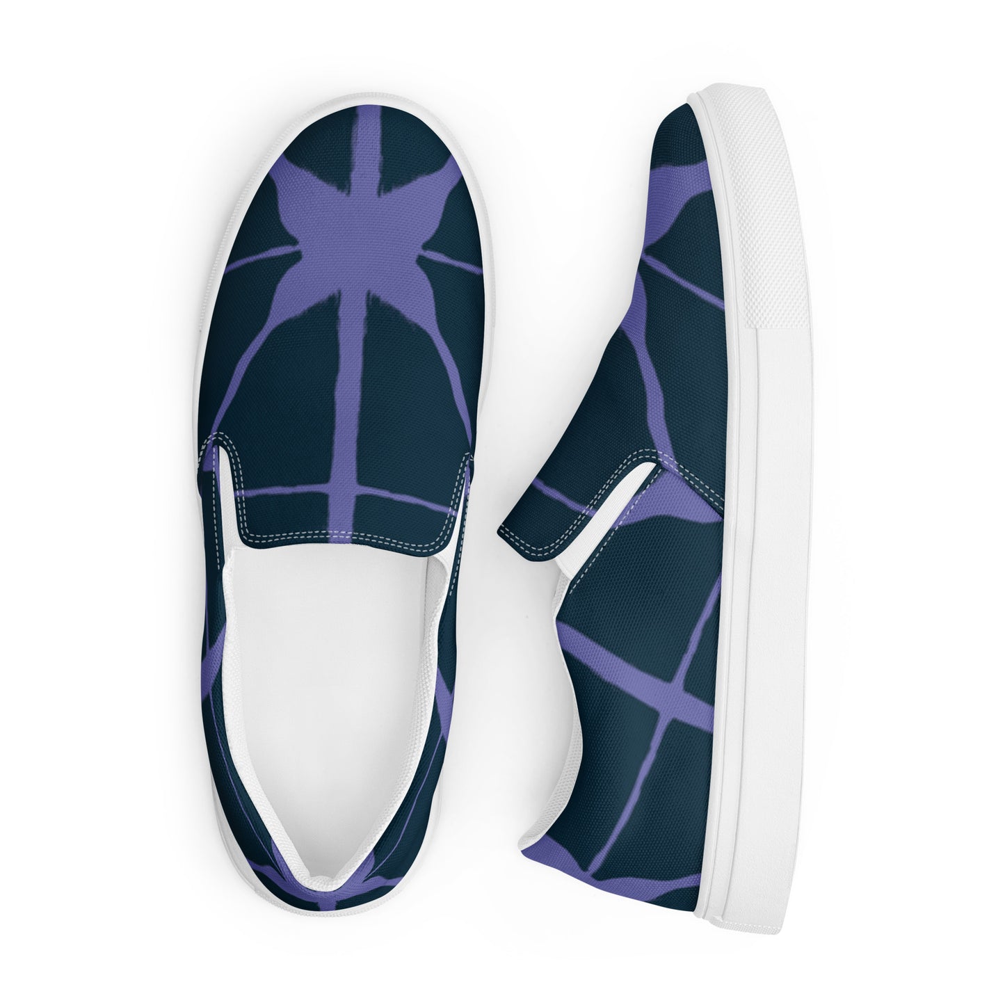 Women’s slip-on canvas shoes Purple Navy