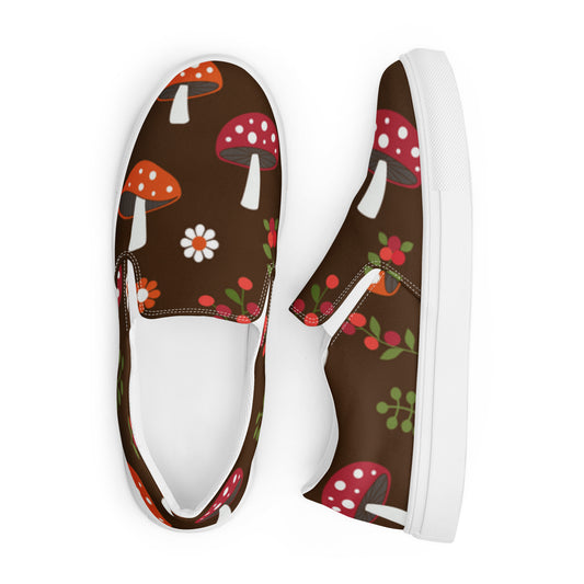 Women’s slip-on canvas shoes Don't Eat That Shroom