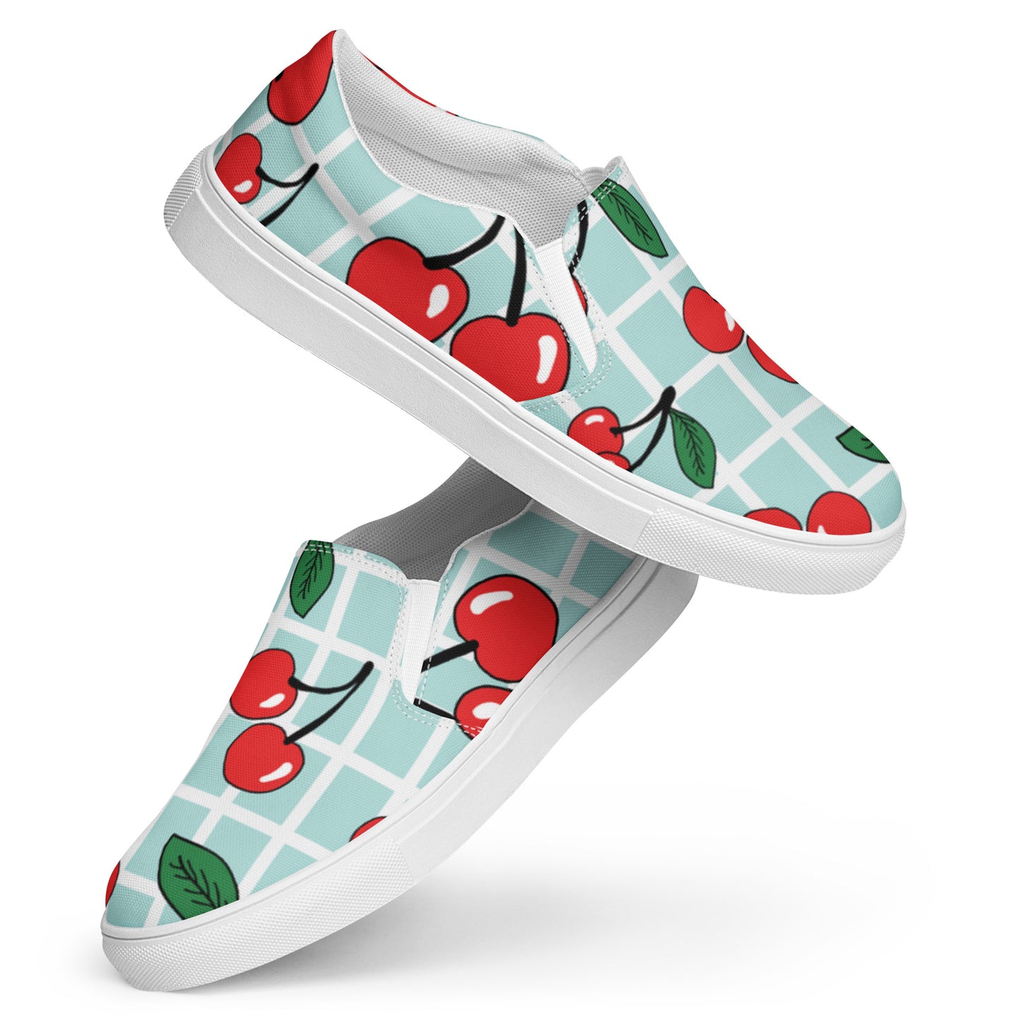 Women’s slip-on canvas shoes Cherries on Top