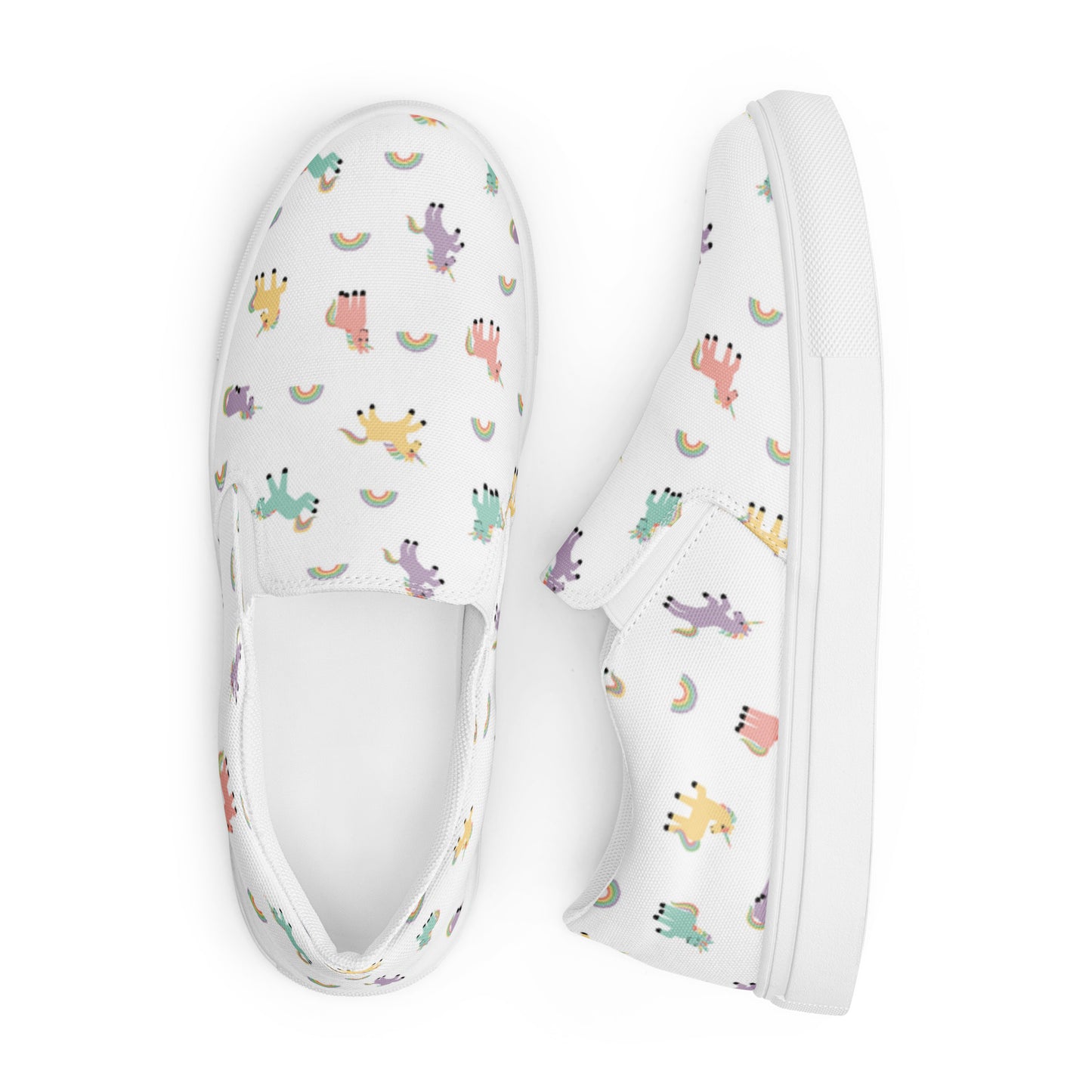 Women’s slip-on canvas shoes Born a Unicorn