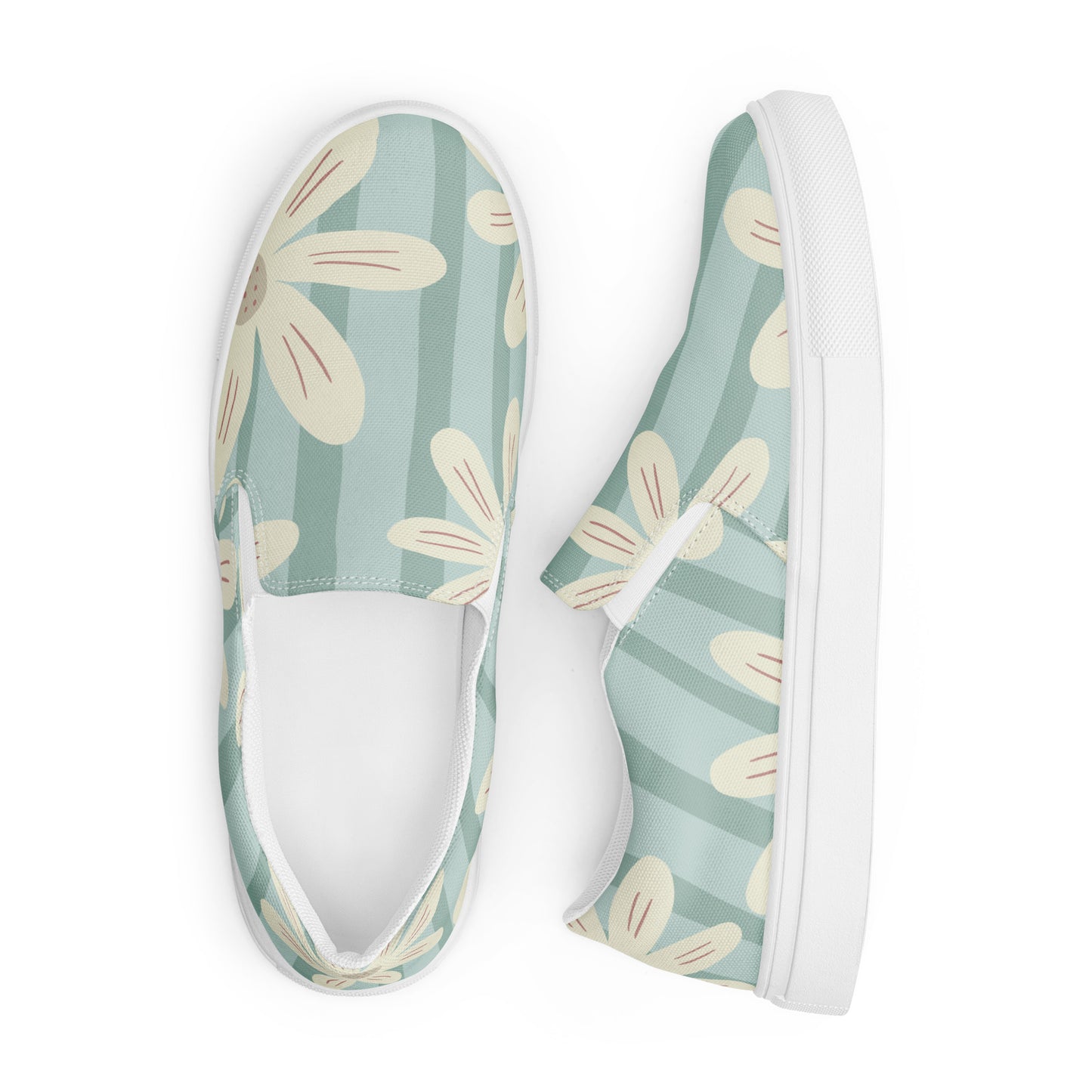 Women’s slip-on canvas shoes Pale Stripes