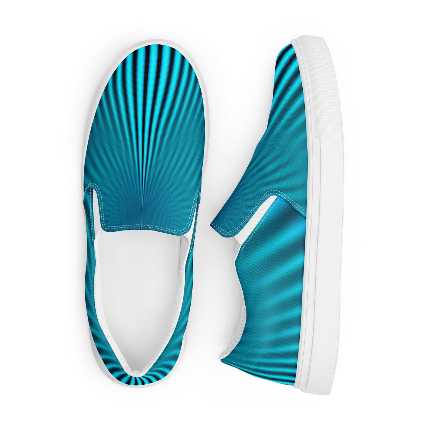 Women’s slip-on canvas shoes Clear Blue Knight Stripes