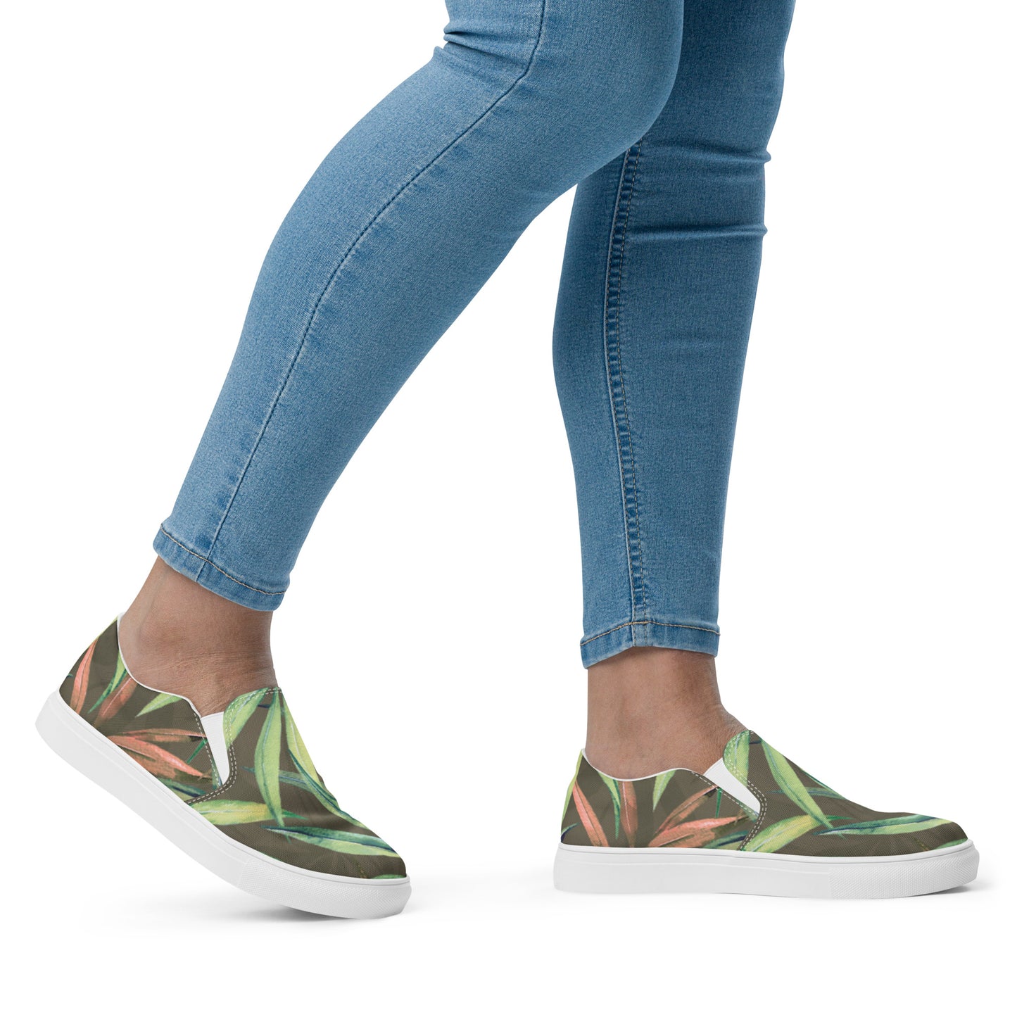 Women’s slip-on canvas shoes Green Jungle Bundle